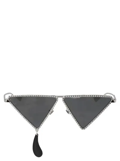 Gucci Silver Geometric Sunglasses