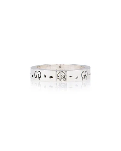 Pre-owned Gucci Silver Ghost Ring (authentic Pre-loved)