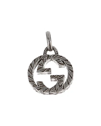 GUCCI GUCCI SILVER INTERLOCKING G PENDANT