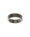 Gucci Silver Logo Double Ring In Metallic