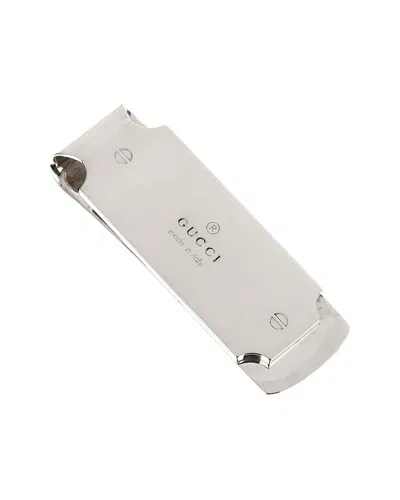 Gucci Silver Logo Money Clip