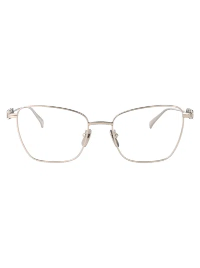 Gucci Gg1807o Glasses In Silver-silver-transparent