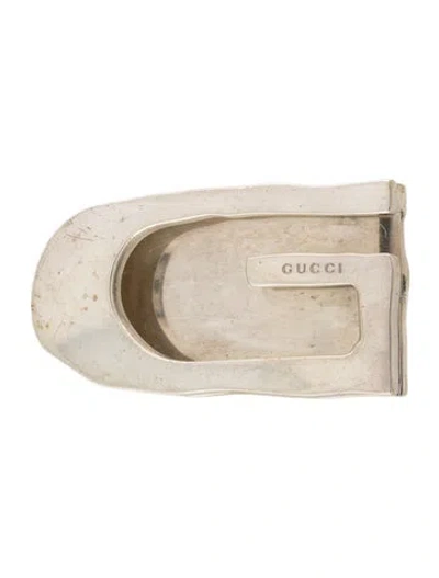 Pre-owned Gucci Silver Money Clip