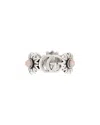 Gucci Silver Mother Of Pearl Double G Marmont Flower Ring 50 5.5 (authentic  Pre-loved) In Silver