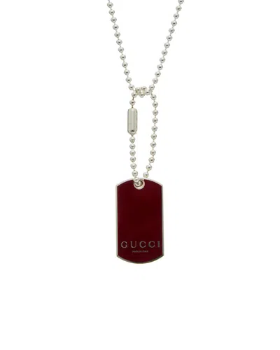 Gucci Silver Necklace In Metallic