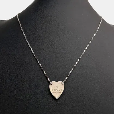 Pre-owned Gucci Silver Necklace In Multicolor
