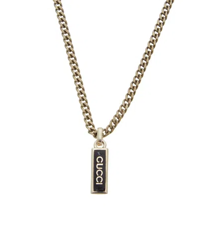 Gucci Silver Necklace In Transparent