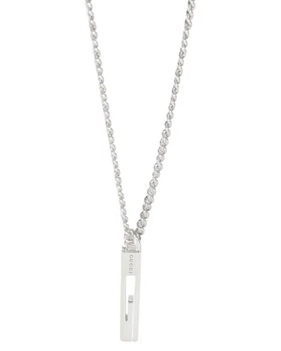 Gucci Silver Pendant (authentic Pre-loved) In Metallic