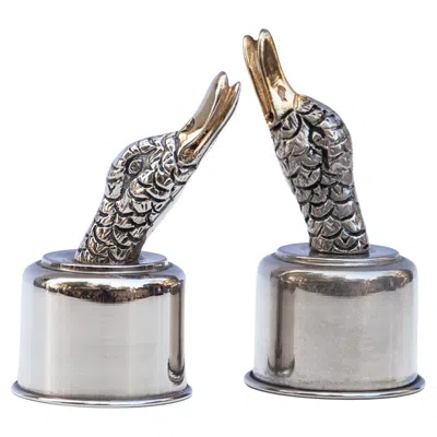 Pre-owned Gucci Silver Plated Duck Bottle Cap