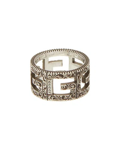 Gucci Silver Ring In Metallic