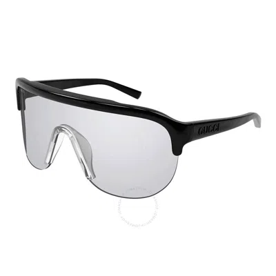 Gucci Eyewear Mask In Silver