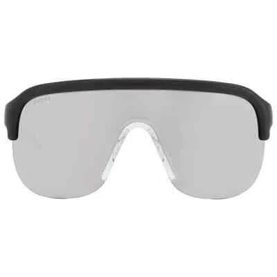 Pre-owned Gucci Silver Shield Men's Sunglasses Gg1645s 003 99 Gg1645s 003 99