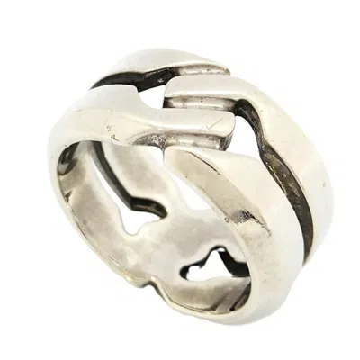 Pre-owned Gucci Silver Silver 925 Band Ring ()