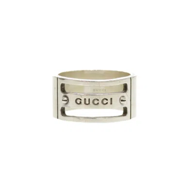 Pre-owned Gucci Silver Silver 925 Band Ring ()