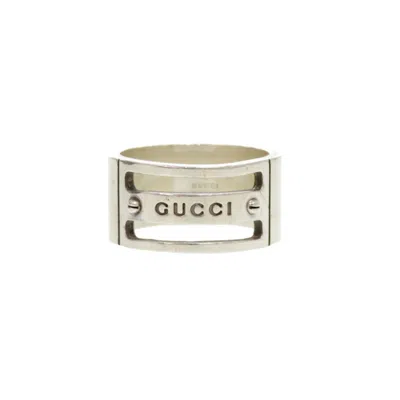 Pre-owned Gucci Silver Silver 925 Band Ring ()