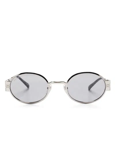 Gucci Silver-silver-smoke Metal Sunglasses In Gray
