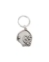 Gucci Silver Skull Keyring Keychain In Metallic