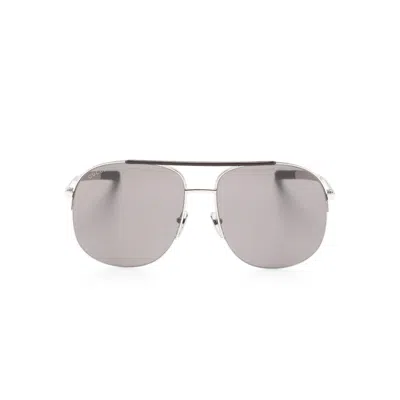 Gucci Silver Sunglasses Women In Metallic