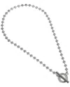 Gucci Silver Toggle Beaded Chain Large Toggle Necklace In Metallic