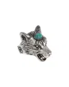 Gucci Silver Wolf Ring In Metallic