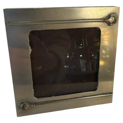 Pre-owned Gucci Silver-plated Picture Frame With Equestrian Bar Motifs, Italy, 1970s