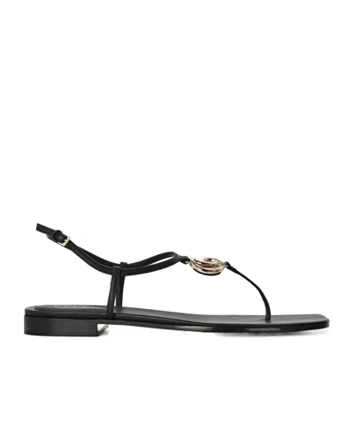 Gucci Simple Flat Sandals In Black