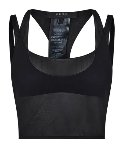 Gucci Simple Vest In Black