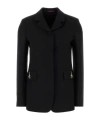 Gucci Tailored Blazer Notched Lapel In Black