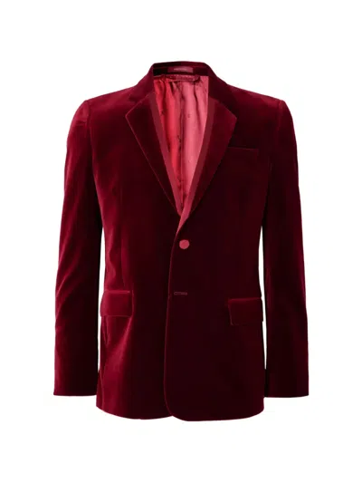 Gucci Single-breasted Blazer In Red