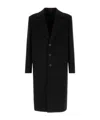 Gucci Wool Blend Coat Notch Lapel In Black