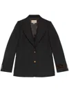 Gucci Single-breasted Blazer In Schwarz