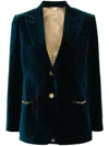 Gucci Blazer In Samtoptik In Blau