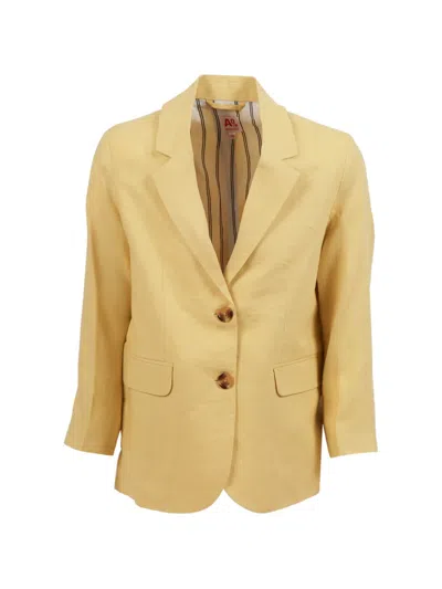 Gucci Kids' Single-breasted Blazer In Yellow