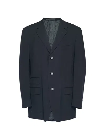 Pre-owned Gucci Single-breasted Coat In Black