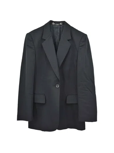 Gucci Single-breasted Jacket In Gray