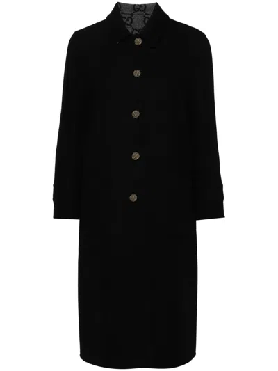 Gucci Single-breasted Tailored Coat In Black