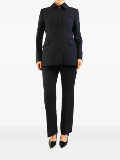 Pre-owned Gucci Single-breasted Wool Suit In Blue