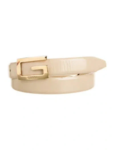 Pre-owned Gucci Skinny Belt Kit In Neutral