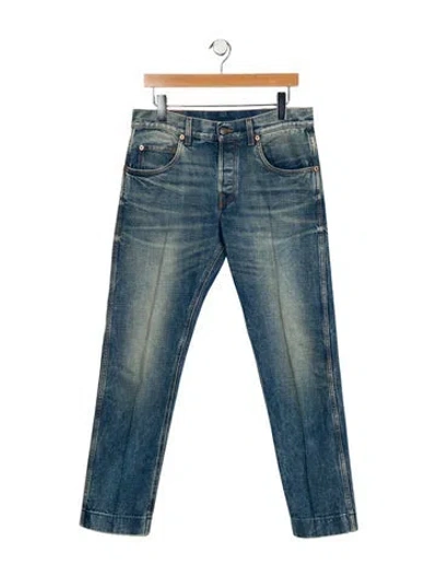 Pre-owned Gucci Skinny Jeans In Blue