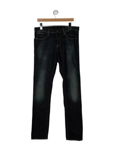 Pre-owned Gucci Skinny Jeans In Blue