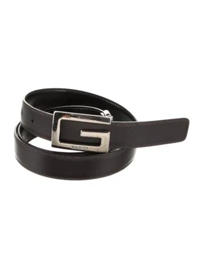 Pre-owned Gucci Skinny Leather Belt Kit In Multi