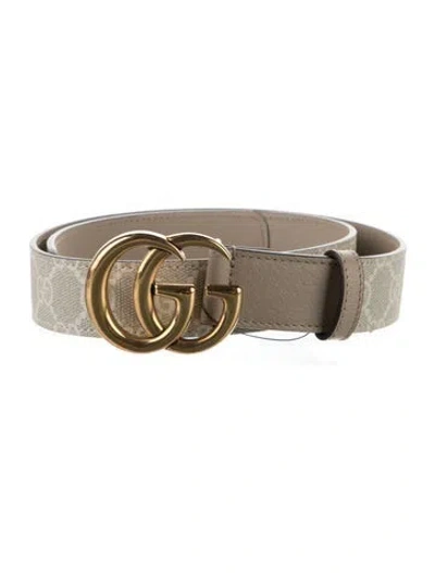Pre-owned Gucci Skinny Leather Belt W/ Tags In Brown