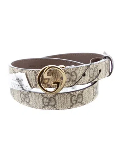 Pre-owned Gucci Skinny Waist Belt W/ Tags In Neutral