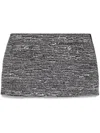 Gucci Sequin Boucle Mini Skirt In Black  