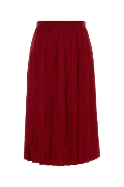 Gucci Skirt In Burgundy