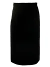 Gucci Skirt Fluid Silk Viscose Velve In Multicolor