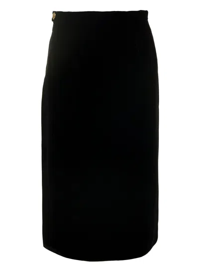 Gucci Skirt Fluid Silk Viscose Velve In Multicolor