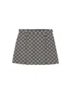 Gucci Gg Canvas Skirt In Beige