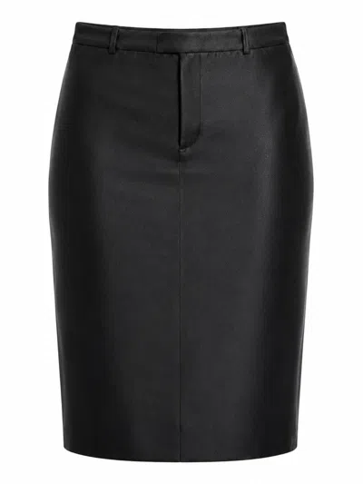 Gucci Skirt In Fine Silk Faille Finish In Black