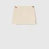 Gucci Skirt Linen Canvas W/horsebit In Neutral